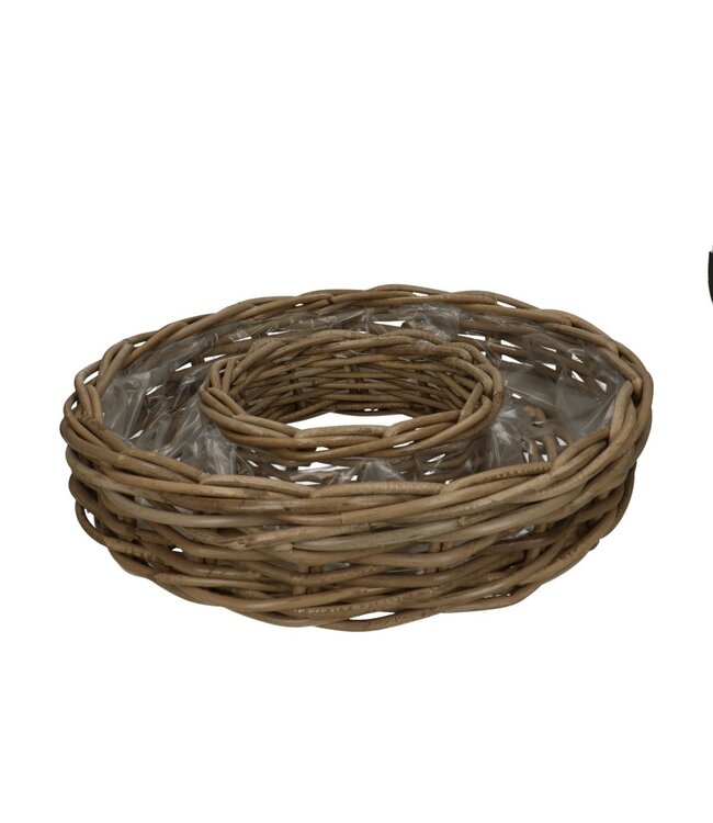 Mandwerk rotan Ring d40*9cm | Per stuk te bestellen