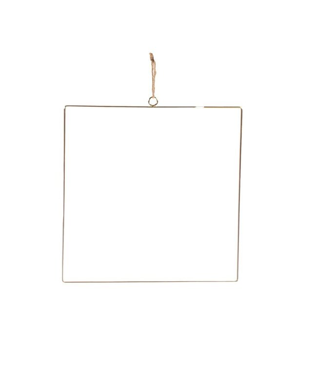Square 30cm metal medium SB gold ( x 20 )