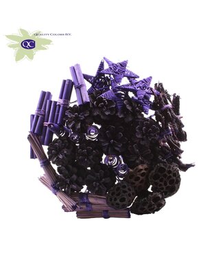 QC Purple artistic bouquet | 40 leaflets on stick | Length 50 centimetres | Each