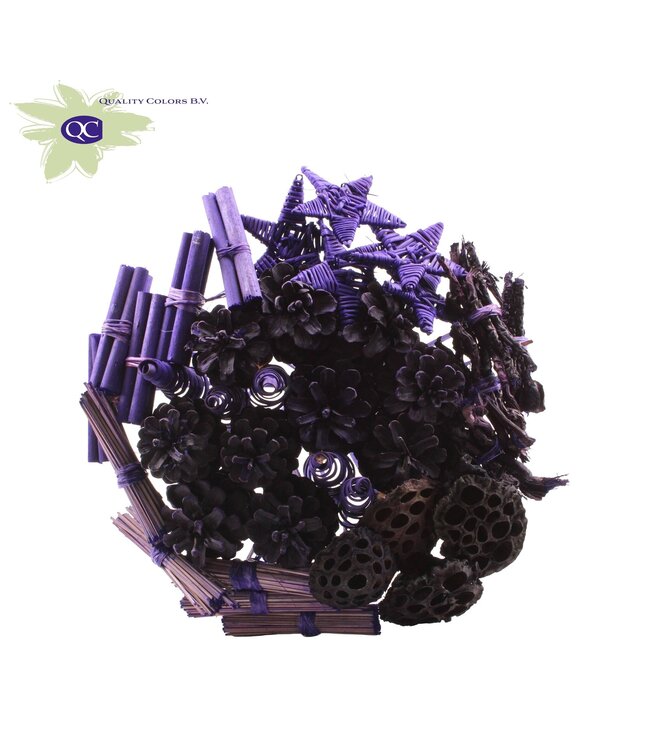 Purple artistic bouquet | 40 leaflets on stick | Length 50 centimetres | Order per bouquet