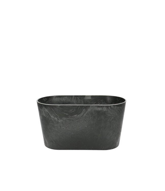 Bac à fleurs en plastique gris mélamine | Dimensions 20 x 10 x 10,5 centimètres | Commande par 12 pièces