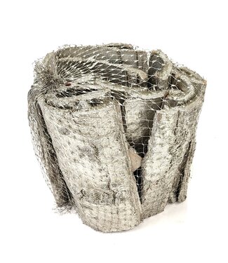 QC Poplar bark | Gewicht 500 gram r in net Platina | Per 4 stuks