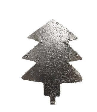 QC Coco X mass tree on stem Silver | Per 1000 stuks