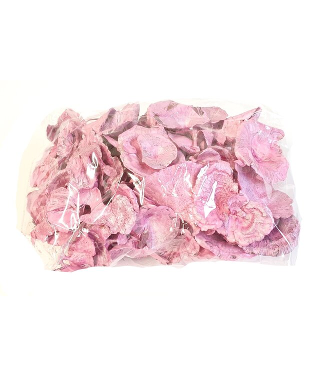goudkleurigen mushroom 100gr in poly parel roze | Per 4 stuks te bestellen