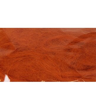 QC Oranje pluizige vezel in plastic zakje | Gewicht 250 gram | Per 5 stuks