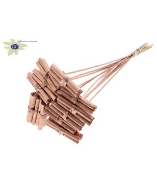 QC Jute Stick Posy on stem Copper | Per 50 stuks