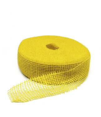 4A Yellow jute ribbon | Width 50 millimetres | Length 40 metres | Per piece