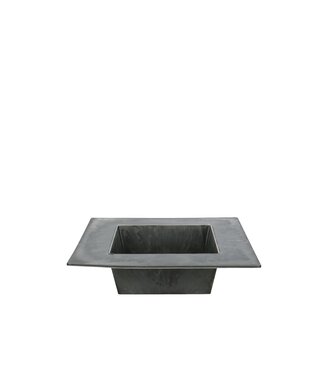 4A Grijs kunststof melamine schaal bord | Diameter 20 centimeter | Hoogte 5 centimeter | Per 12 stuks