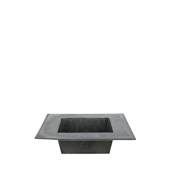 Grijs kunststof melamine schaal bord | Diameter 20 centimeter | Hoogte 5 centimeter | Per 12 stuks te bestellen