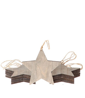 4A Kerst Deco hanger ster 15cm x10 | Per stuk