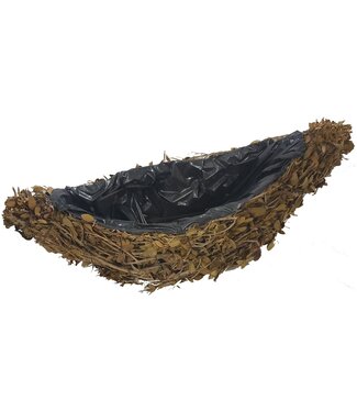 QC Planter Pinar Oval  L40cm B14cm Natural | Per 2 stuks