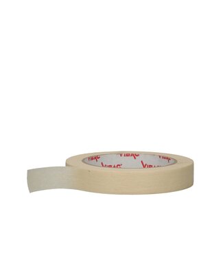 4A Cremekleurige bloemisterij afplaktape | 19 millimeter breed | Lengte 50 meter | Per 12 stuks