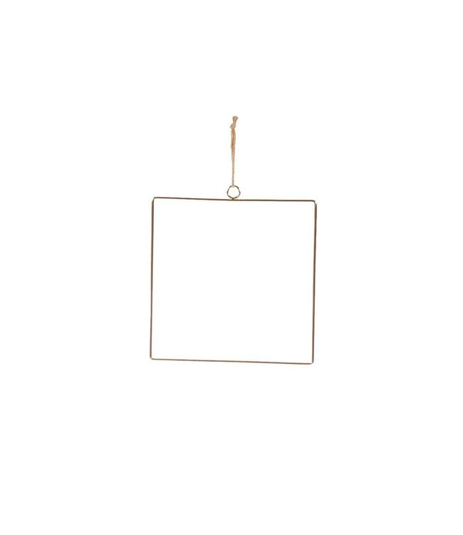 Square 20cm metal small SB gold ( x 20 )