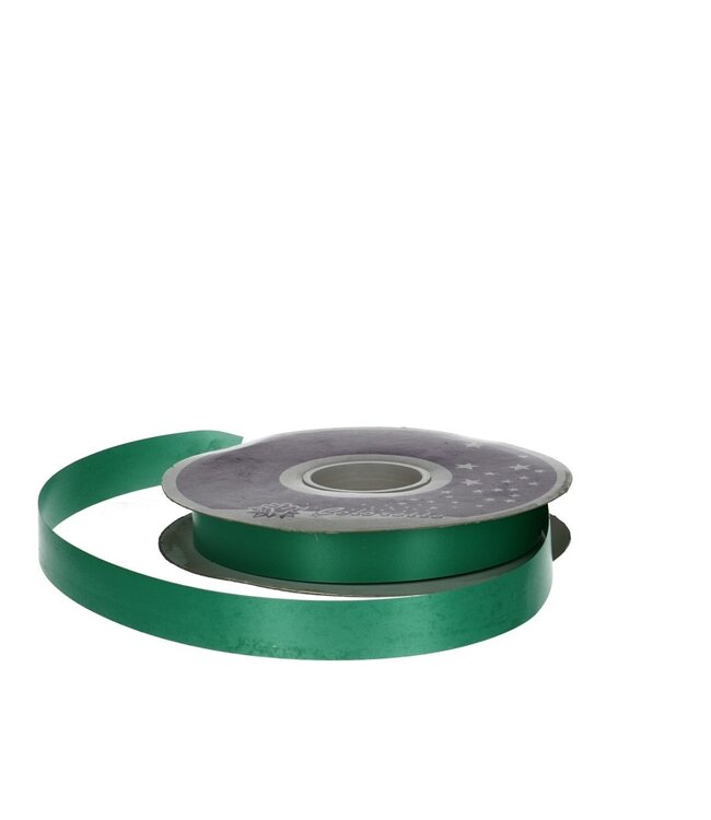Donkergroen polyseta lint | 19 millimeter breed | Lengte 91 meter  | Per stuk te bestellen