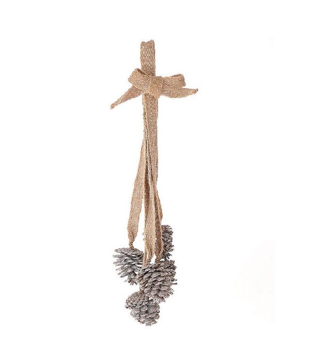 Dennenappels Hanger pinecone 60cm ( x 1 )