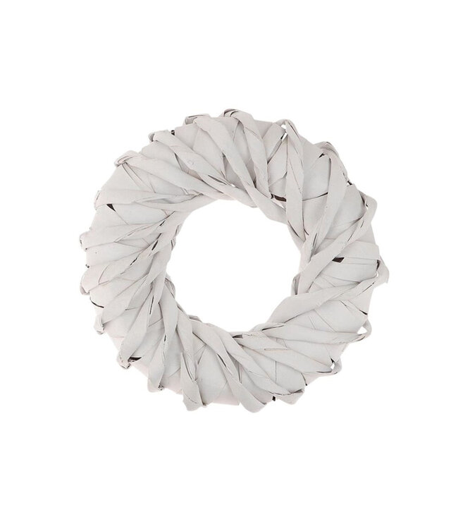 Witte Cemani twist krans | Diameter 30 centimeter | Per krans te bestellen