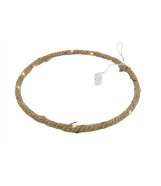 4A Naturelle decoratie LED hanger ring | Diameter 40 centimeter | Per 4 stuks