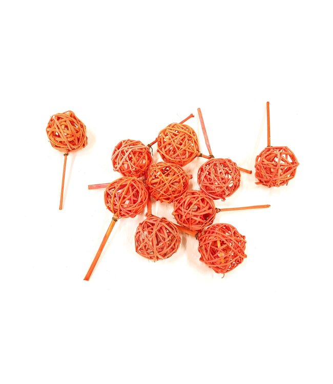 Bruce ball short stem 10pc in poly Orange | Per 8 stuks te bestellen