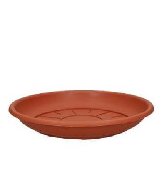 4A Terracotta-coloured plastic Water Saucer | Diameter 28 centimetres | Pack of 10