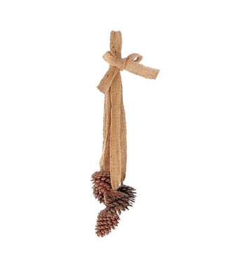 4A Dennenappels Hanger pinecone 60cm ( x 1 )