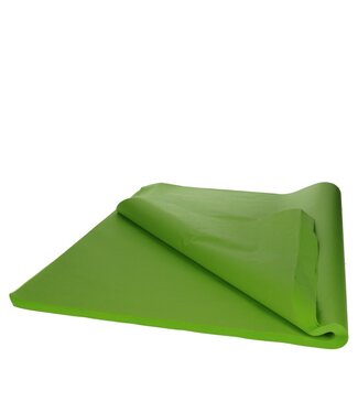 4A Feuille de papier en soie vert clair | Dimensions 50 x 75 centimètres | Poids 17 grammes | 480 feuilles par emballage | À l'unité