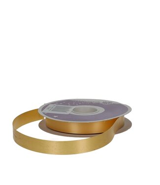 4A Goldfarbenes Polysetaband | 19 Millimeter breit | Länge 91 Meter | Pro Stück