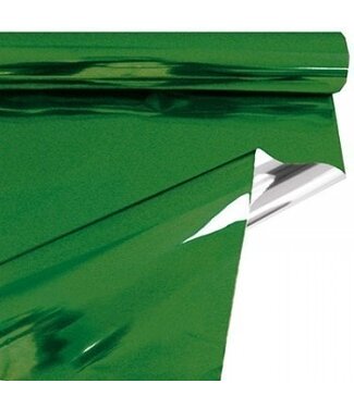 4A Grüne Metallicfolie auf Rolle | Breite 70 Zentimeter | Länge 50 Meter | Pro Stück