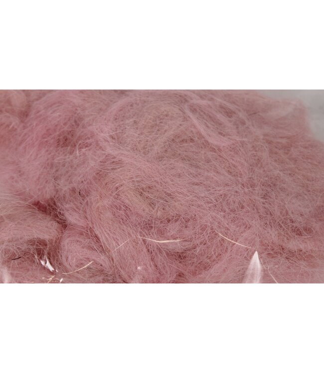 Fuzzy fibre 100 gram in poly Light Pink ( x 10 )