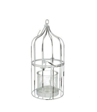 4A Homedeco Vogelkooi d15*30cm+glas ( x 4 )