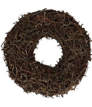 4A Natural dark Bonsai branches wreath | Diameter 45 centimetres | Per piece