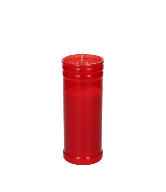 Rode Graflicht kaars | Diameter 6 centimeter | Hoogte 15 centimeter | Per 24 stuks te bestellen