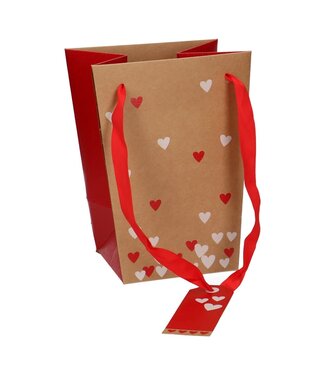 4A Moederdag Tas Send Love d15/11*20cm | Per 10 stuks