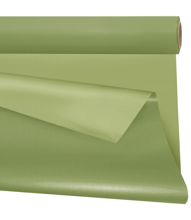 Mat groene duo folie op rol Uni | Breedte 80 centimeter | Lengte 40 meter | Per rol te bestellen