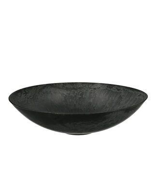 4A Grijs kunststof melamine schaal bord | Diameter 35 centimeter | Hoogte 9.5 centimeter | Per 12 stuks