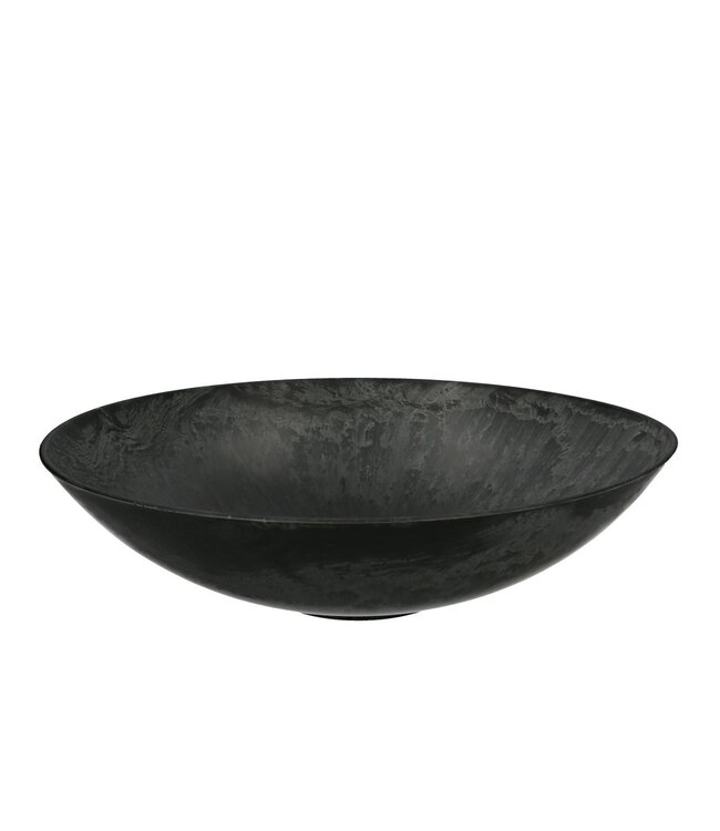 Grijs kunststof melamine schaal bord | Diameter 35 centimeter | Hoogte 9.5 centimeter | Per 12 stuks te bestellen