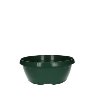 4A Groene kunststof Schaal classic | Diameter 25 centimeter | Hoogte 11 centimeter | Per 10 stuks