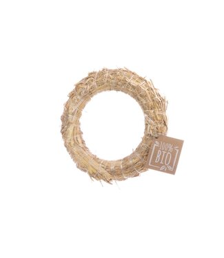 LDD Straw wreath BIO 20cm natural ( x 10 )