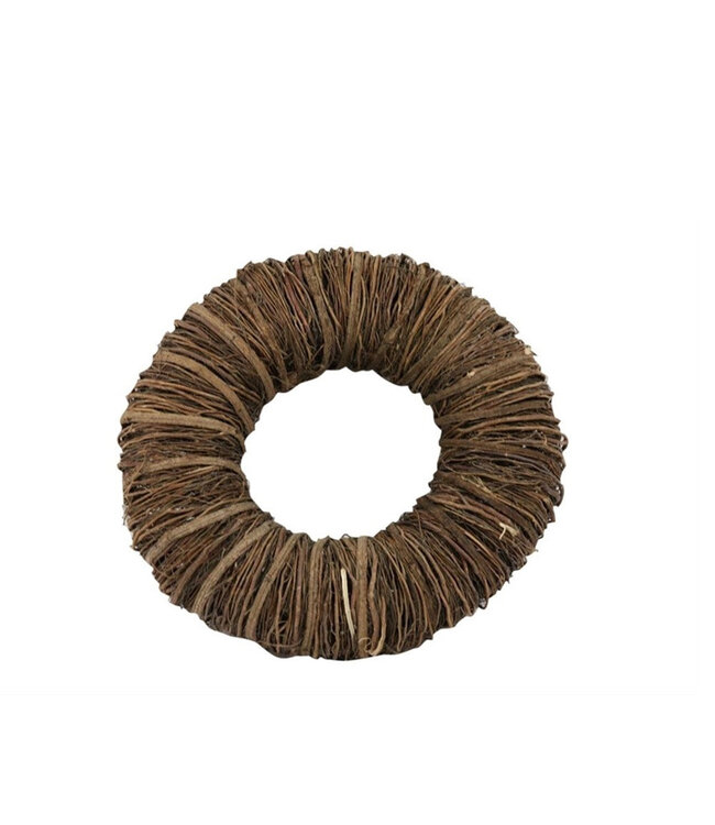 Couronne d'herbe de Mactan naturelle foncée | Diamètre 45 centimètres | Commande par couronne