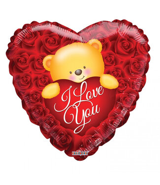 4A Moederdag Ballon I Love You 45cm | Per 10 stuks