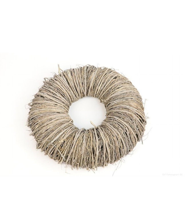 Light natural Mactan grass wreath | Diameter 45 centimetres | Order per wreath