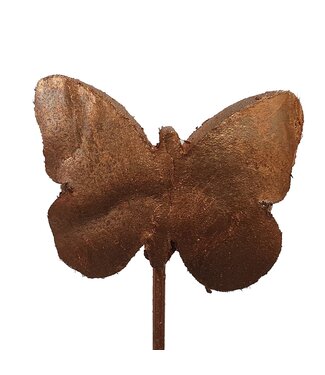 QC Coco butterfly on stem Copper | Per 50 stuks