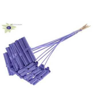 QC Jute Stick Posy on stem Covered Milka | Per 50 stuks