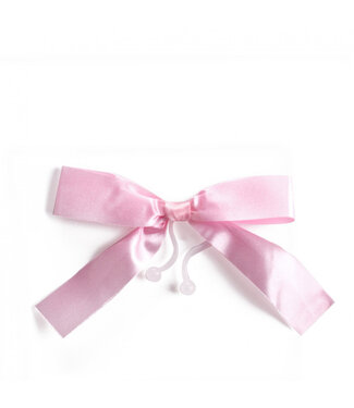 4A Pink decorative bow with clip | Length 10 centimetres | Per 10 pieces