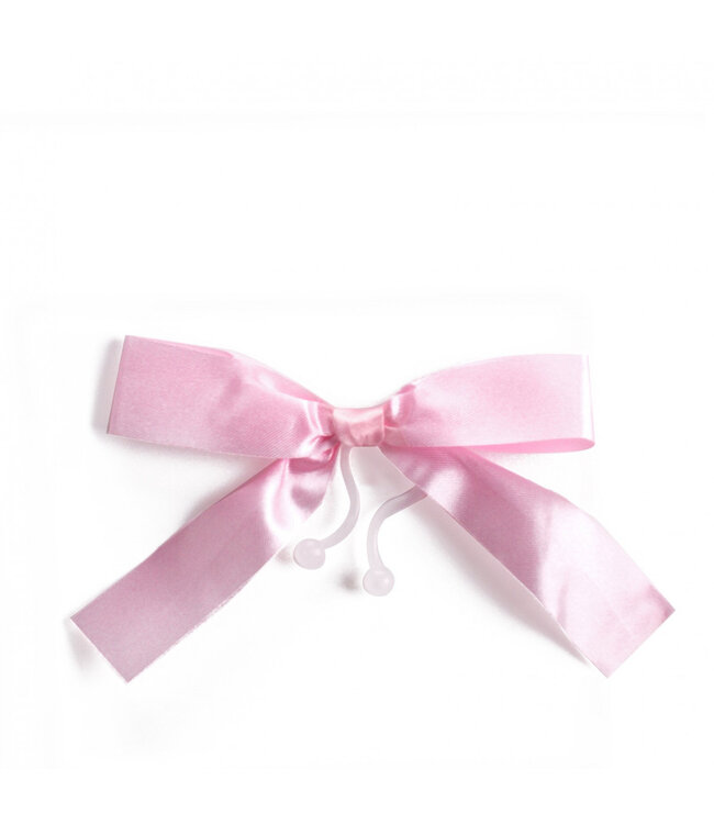 Pink decorative bow with clip | Length 10 centimetres | Available to order in sets of 10