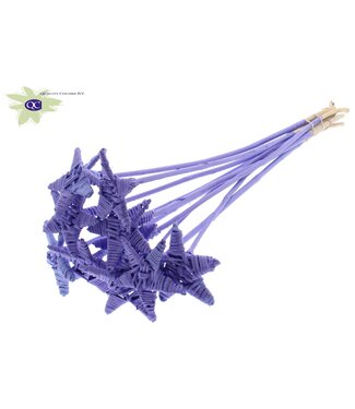 QC Lata Star on stem Covered Milka | Per 50 stuks