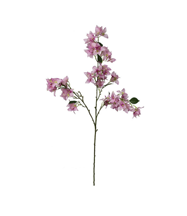 Fliederfarbener Bougainville-Zweig Kunstblumen | Länge 104 Zentimeter | Stückbestellung