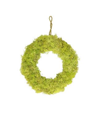 4A Light green wreath of reindeer moss | Diameter 30 centimetres | Per piece