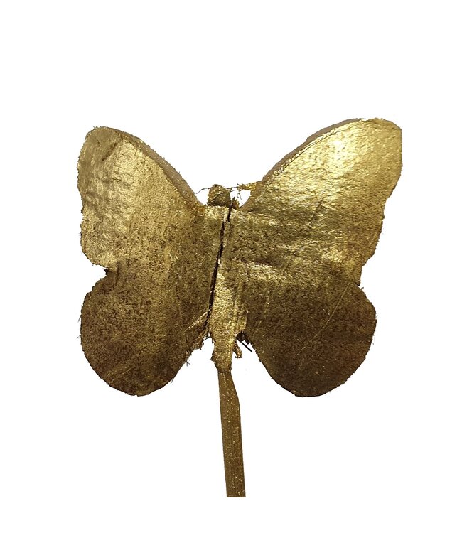 Coco butterfly on stem Gold ( x 50 )
