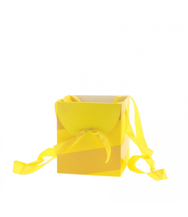 Yellow bags Muse | Dimensions 16 x 16 x 18 centimetres | Available to order in sets of 10