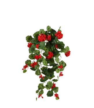 4A Kunstplanten Geranium Busch 80cm  | Per stuk